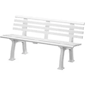 Gartenbank, 3-Sitzer, L 1500 mm, weiss