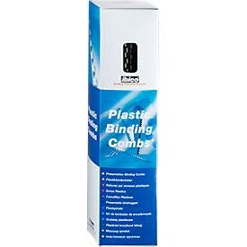 GBC, GBC Plastikbindr&uuml;cken 8mm A4 4028174 schwarz, 21 Ringe 100 St&uuml;ck