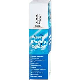 GBC, GBC Plastikbindr&uuml;cken 8mm A4 4028194 weiss, 21 Ringe 100 St&uuml;ck