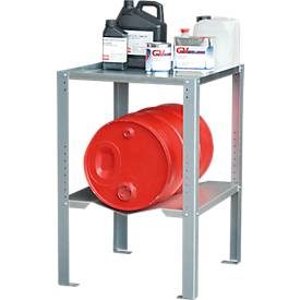 Bauer, Gebinderegal für Bauer® Auffangwannen, 1 Fassauflage 60 l, 1 Boden