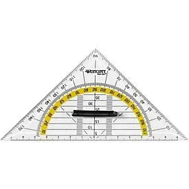 WESTCOTT, WESTCOTT Geodreieck 14cm E10133 BP abnehmbarer Griff