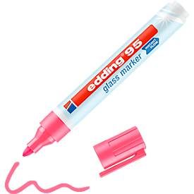 edding, edding Glasmarker e-95 Filzspitze 1,5-3 mm Farbig Assortiert