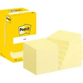 Post-it, POST-IT Block 76x76mm 654 CY Gelb 12x100 Blatt