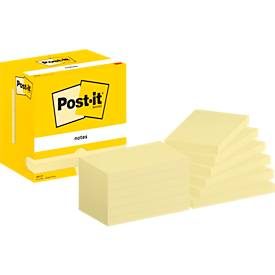 Post-it, POST-IT Block 76x127mm 655 CY Gelb 12x100 Blatt