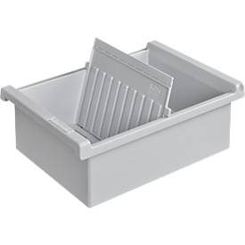 HAN, HAN Karteikartenbox DIN A6 1300 Karten Lichtgrau 17,1 x 32 x 7,6 cm
