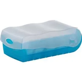 HAN, HAN Karteibox Croco 977-643 A7 blau trans. 100 Karten