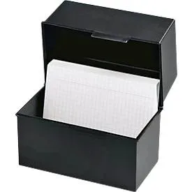 HAN, HAN HAN - Kartei - für A5 - Kapazität: 300 Karten 975-13 Karteibox Schwarz max. Anzahl der Karten: 500 Karten DIN A5