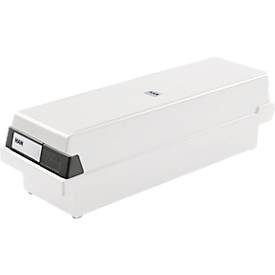 HAN, HAN Tischkarteikasten DIN A7/BF 1300 Karten Lichtgrau 13,3 x 36 x 12,1 cm