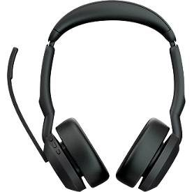 Jabra, Jabra Evolve2 55 Link 380/390a UC Stereo On Ear Headset Bluetooth® Stereo Schwarz Mikrofon-Rauschunterdrückung, Noise