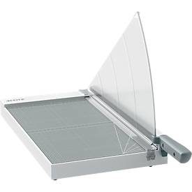 Leitz, Leitz Precision Home Office Hebelschneider 9020 A3 420 mm Edelstahl-Klinge Holz-Laminat Arbeitsfläche EdgeGlow-Kantenlicht Grau 10 Blatt