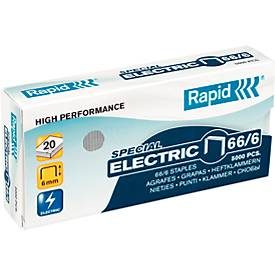 RAPID, Rapid -  Heftklammern 66/6 verzinkt, 5000 Stück, 5000STK, Silber