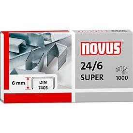Novus, NOVUS Heftklammern 24/6 24/6 040-0026 1000 St&uuml;ck
