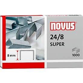 Novus, Novus NOVUS OFFICE 24/8 Heftklammern 00867-20504 Stahl Silber 1000 Stück