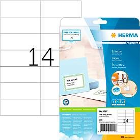 HERMA, HERMA Universal-Etikett. 105x42,3mm 5057 weiss 350 St./25 Bl.