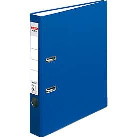 herlitz, herlitz maX.file Ordner DIN A4 50 mm Blau 2 Ringe Pappkarton, PP (Polypropylen) Texturiert Hochformat
