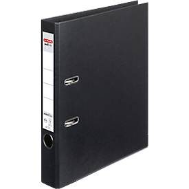 herlitz, herlitz maX.file Ringbuch DIN A4 50 mm Schwarz 2 Ringe Pappkarton, PP (Polypropylen) Texturiert Hochformat