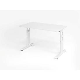 APOLLO, APOLLO B&uuml;rotisch ZERO 120x67cm VOS612/W/W weiss/weiss