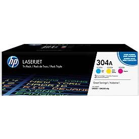 HP, HP Toner Tri-Pack 304A CMY CF372AM Color LaserJet CP2025 2800 S.