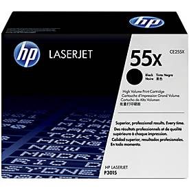 HP, HP Toner-Modul 55X schwarz CE255X LaserJet P3015 12'500 Seiten