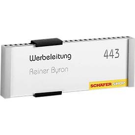 DURABLE, DURABLE Informationsschild Aluminium, Acrylglas 14,9 x 5,3 cm