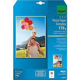 Sigel, SIGEL InkJet Photo Paper Everyday A4 IP713 170g glossy 20 Blatt