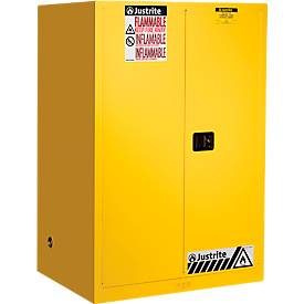 Justrite®, Justrite® Brandschutzschrank Classic Sure-Grip® FM, HxBxT 1.650 x 1.090 x 860 mm, 2 Fachböden, selbstschliessend