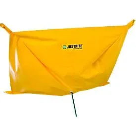 Justrite®, Justrite® Leckage-Auffangplane aus Polyester, LxB 3,7 x 3,7 m, Ösen