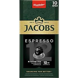 Jacobs, Jacobs Espresso 12 Ristretto Kaffeekapseln 10 Stück à 5.2 g