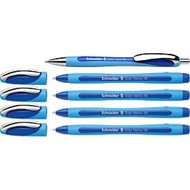 Schneider, Schneider Slider Memo Kugelschreiber Blau Extra Breit 0.7 mm Nachfüllbar 5 Stück + 1 Slider Rave Gratis