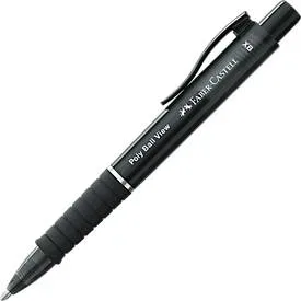 Faber-Castell, FABER-CASTELL Kugelschreiber Poly Ball View 145755 Schwarz XB