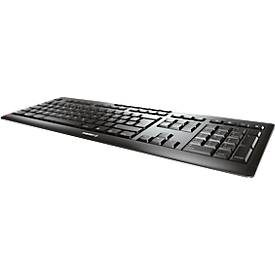 CHERRY, Cherry - STREAM Keyboard wireless, Deutsches Layout, QWERTZ-Tastatur, kabellose Tastatur, Schwarz