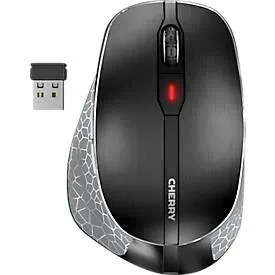 CHERRY, Cherry - MW 8C ERGO Maus rechts RF Wireless + Bluetooth Optisch 3200 DPI, Grau