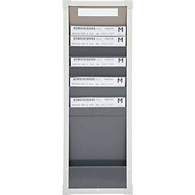 Karten-Sortiertafeln Eichner 9219 Serie, ideal für DIN A4, 1-spaltig, H 750 x B 260 mm