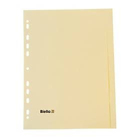 Biella, BIELLA Register Karton hellbraun A4 196405.00 5-teilig, blanko, 4 Loch
