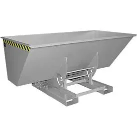 Bauer, Bauer® Kippbehälter mit Abrollmechanik, TK 1.000 kg, lackiert, Volumen 1,5 m³, RAL 7005 mausgrau