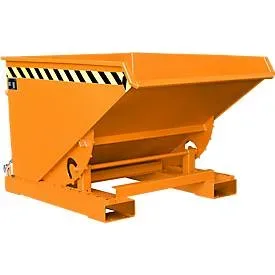 Bauer, Bauer® Kippbehälter mit Abrollmechanik, lackiert, Volumen 0,6 m³, RAL 2000 gelborange