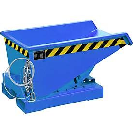Bauer, Bauer® Kippbehälter mit Abrollmechanik, lackiert, Volumen 0,15 m³, RAL 5012 lichtblau