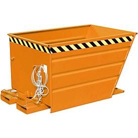 Bauer, Bauer® Kippbehälter Typ VG, Volumen 0,9 m³, RAL 2000 gelborange