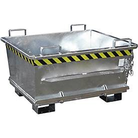 Bauer, Bauer® Stapelbarer Klappbodenbehälter, verzinkt, Volumen 0,5 m³