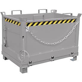 Bauer, Bauer® Klappbodenbehälter, 3-fach stapelbar, verzinkt, TK 1.000 kg, Volumen 0,5 m³