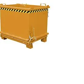 Bauer, Bauer® Klappbodenbehälter, verstärkte Bodenklappe, lackiert, Volumen 1,5 m³, RAL 2000 gelborange