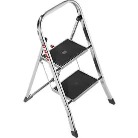 Hailo, Hailo K70 4392-801 Aluminium Klapptritt klappbar Arbeitshöhe (max.): 2.25 m Silber, Schwarz 3.3 kg