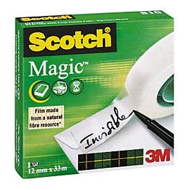 Scotch, SCOTCH Magic Tape 810 12mmx33m 8101233K unsichtbar, beschriftbar