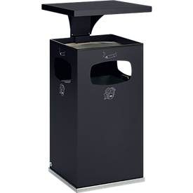 VAR® Kombiascher zur Bodenmontage, 72 Liter, anthrazit