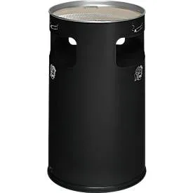 VAR, VAR® Ascher-Abfall-Kombination, Standmodell, 69,2 Liter, schwarzgrau