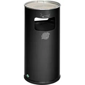 VAR, VAR® Ascher-Abfall-Kombination, Standmodell, 37,4 Liter, antik-silber