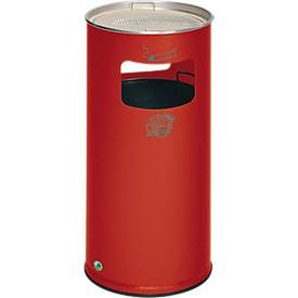 VAR, VAR® Ascher-Abfall-Kombination, Standmodell, 37,4 Liter, feuerrot