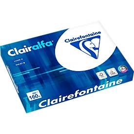 Clairefontaine, Clairefontaine Clairalfa  DIN A4 Druckerpapier Weiß 160 g/m² Glatt 250 Blatt