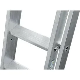 Krause zweitlg. Schiebeleiter, 2 x 12 Sprossen, TRBS 2121 2-konform, Trigon-Traverse