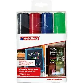 edding, EDDING Windowmarker 4090 4-15mm 4090-E4 4 Farben ass., basic
